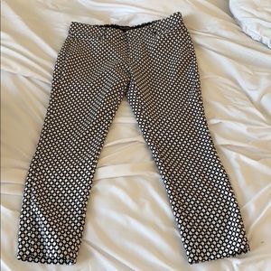 Banana republic sloane fit black and white pants